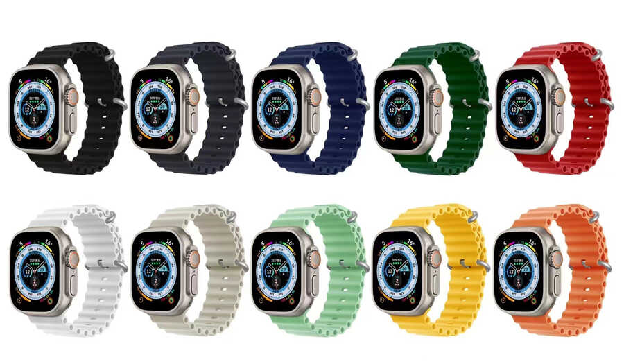 Apple Watch Ultra 49mm Uyumlu Zore KRD-75 Silikon Kordon - 8