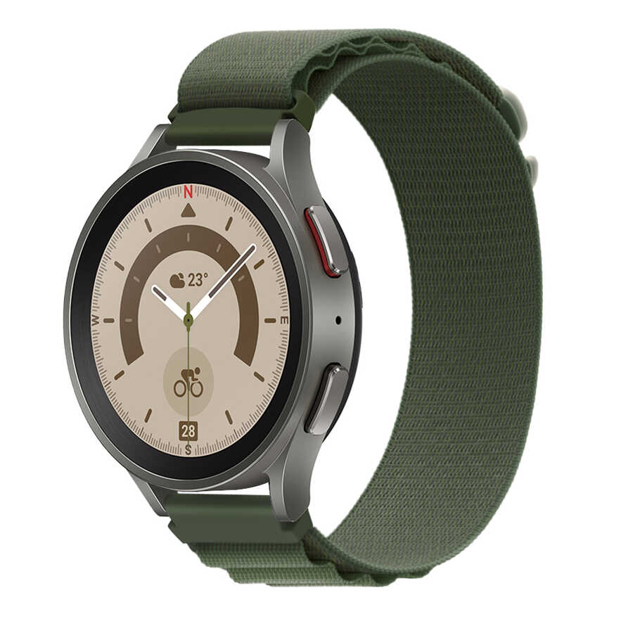 Samsung Galaxy Watch 42mm Uyumlu Zore KRD-74 20mm Hasır Kordon - 5