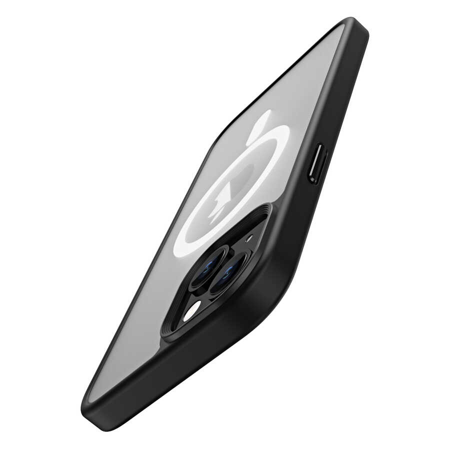 Apple iPhone 14 Plus Uyumlu Kılıf Wireless Şarj Özellikli Zore Hibrit Magsafe Kapak - 3