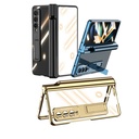 Samsung Galaxy Z Fold 4 Uyumlu Kılıf Zore Kıpta Standlı Kalem Bölmeli Kapak - 1