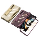 Samsung Galaxy Z Fold 4 Uyumlu Kılıf Zore Kıpta Standlı Kalem Bölmeli Kapak - 12