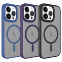 Apple iPhone 12 Pro Max Uyumlu Kılıf Mat Arka Yüzey Wireless Şarj Özellikli Zore Flet Magsafe Kapak - 1