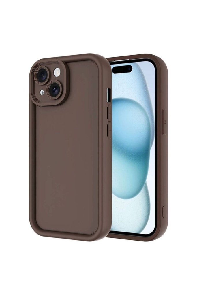 Apple iPhone 15 Uyumlu Kılıf Kamera Korumalı Zore Ananas Kapak