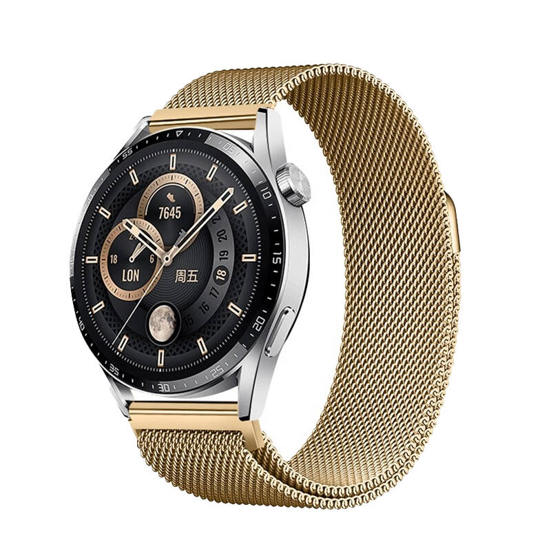 Samsung Galaxy Watch 42mm Uyumlu Zore Band-12 20mm Metal Hasır Kordon