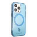 Apple iPhone 14 Pro Uyumlu Kılıf U.S. POLO ASSN. M-safe Şarj Özellikli Transparan Tasarım Kapak
