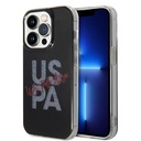 Apple iPhone 15 Pro Uyumlu Kılıf U.S. Polo Assn. Orjinal Lisanslı Simli Parlak Alfabe Tasarım Kapak
