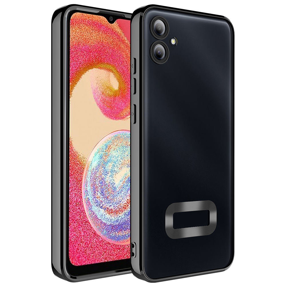 Samsung Galaxy A07 Uyumlu Kılıf Kamera Korumalı Logo Gösteren Zore Omega Kapak