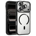 Apple iPhone 17 Pro Uyumlu Kılıf Standlı ve Kamera Lens Hediyeli M-Safe Şarj Özellikli Zore Etro Kapak