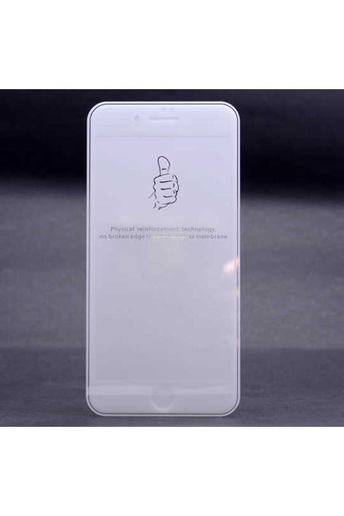 Apple iPhone 8 Plus Uyumlu Zore Kenarları Kırılmaya Dayanıklı Cam Ekran Koruyucu
