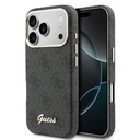 Apple iPhone 17 Pro Max Uyumlu Kılıf Guess Orjinal Lisanslı M-safe Şarj Özellikli Script Yazı Logolu 4G Desenli Kapak