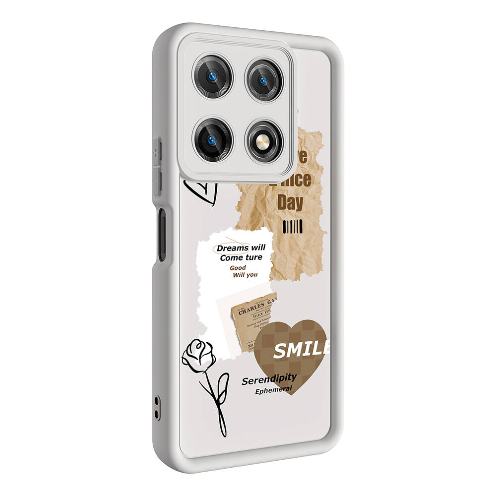 Infinix Note 30 Uyumlu Pro Kılıf Kamera Korumalı Baskılı Arka Yüzey Zore Klas Kapak