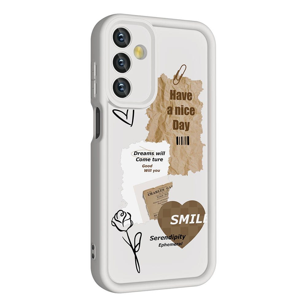 Samsung Galaxy A25 Uyumlu Kılıf Kamera Korumalı Baskılı Arka Yüzey Zore Klas Kapak