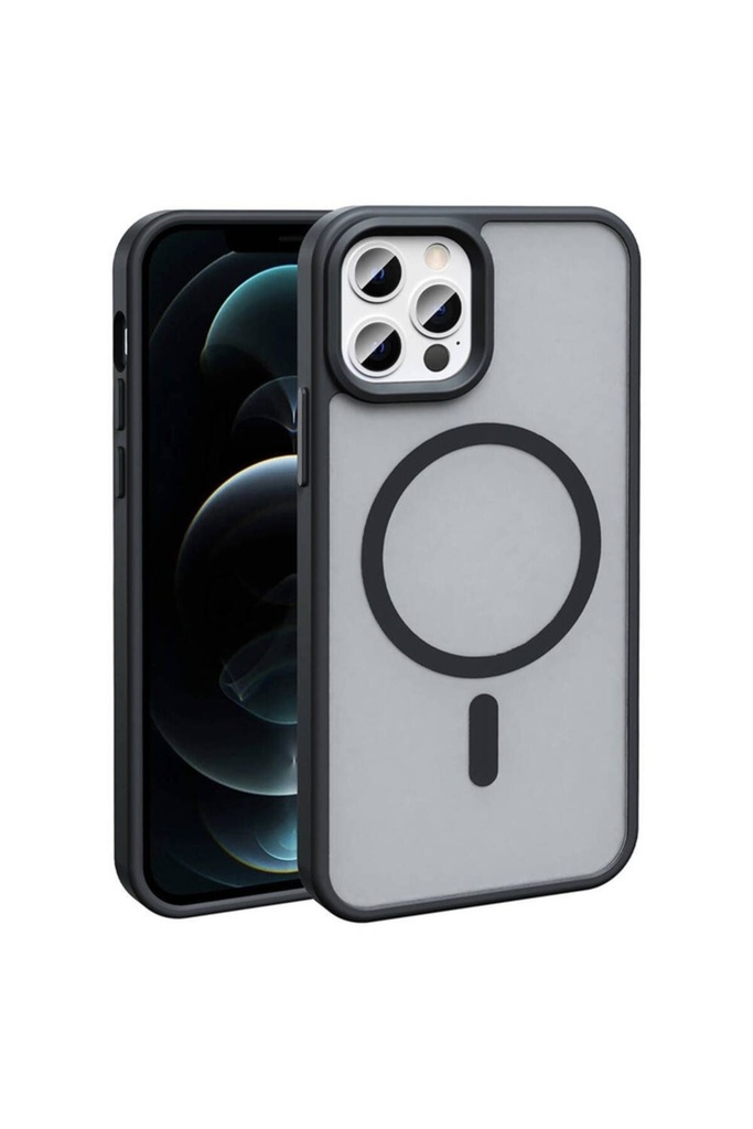 Apple iPhone 13 Pro Uyumlu Kılıf M-safe Şarj Özellikli Mat Arka Yüzey Zore Sio Kapak
