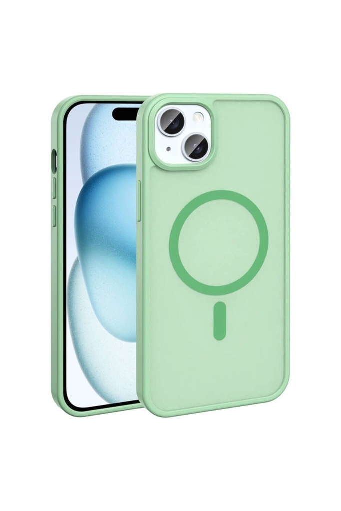 Apple iPhone 13 Uyumlu Kılıf M-safe Şarj Özellikli Mat Arka Yüzey Zore Sio Kapak