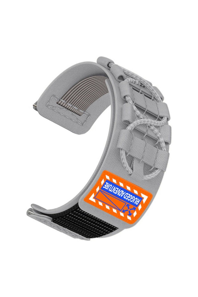 Huawei GT2 42mm Uyumlu Zore KRD-112 20mm Orbital Örgülü Halat Tasarımlı Naylon Kumaş Hasır Kordon