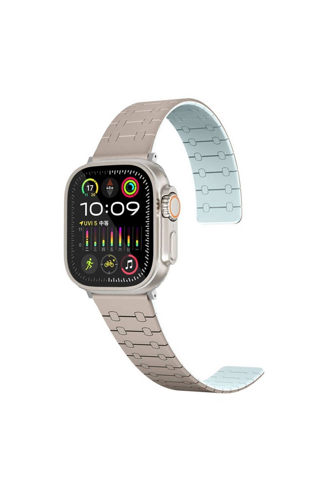 Apple Watch 38mm Uyumlu Kordon Zore KRD-111 Çizgili Desenli Silikon Kordon