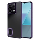 Xiaomi Redmi Note 13 4G Uyumlu Kılıf Silikon Kamera Korumalı Renkli Şeritli Logo Gösteren Zore Omega Kapak