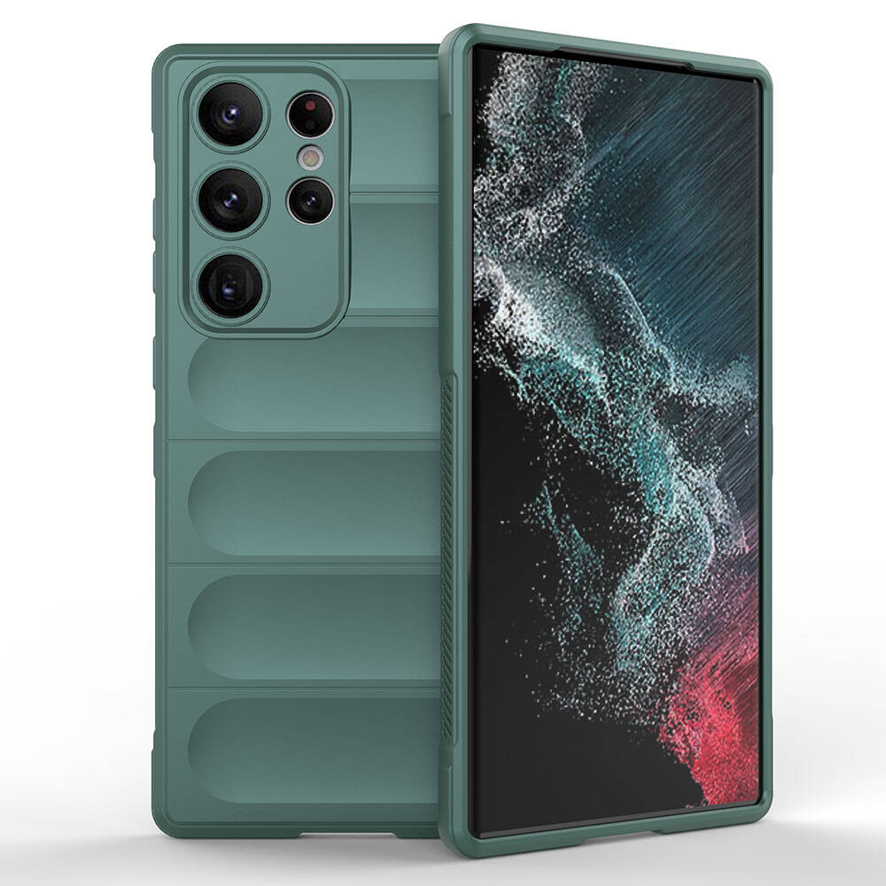 Samsung Galaxy S23 Ultra Uyumlu Kılıf Esnek TPU Oyuklu Arka Yüzey Tasarımlı Zore Etnik Silikon Kapak