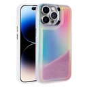 Apple iPhone 14 Pro Uyumlu Kılıf Airbagli Renkli Arka Yüzey Boncuk Tasarımlı Zore Kumul Kapak