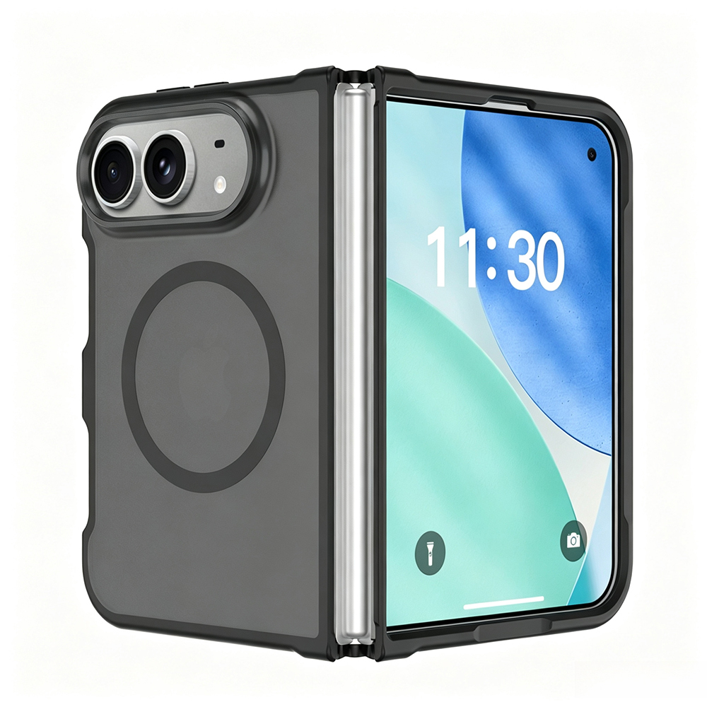Apple iPhone Duo Uyumlu Zore Lunex M-Safe Kamera Korumalı Kılıf