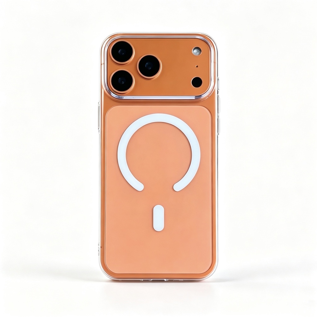 Apple iPhone 17 Pro Max Uyumlu Zore Porto M-Safe Şeffaf Kılıf