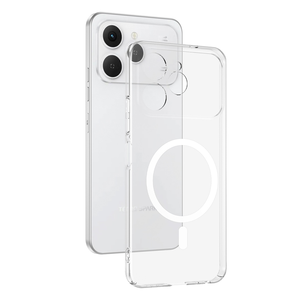 Tecno Spark 40 4G Uyumlu Zore London M-Safe Şeffaf Sert PC Kılıf