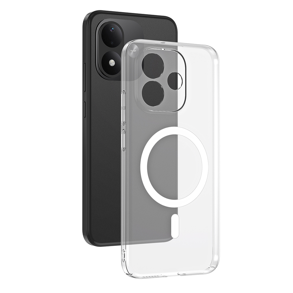 Xiaomi Redmi Note 17 Uyumlu Zore London M-Safe Şeffaf Sert PC Kılıf