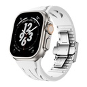 Apple Watch Ultra 49mm Uyumlu KRD-127 Metal Tokalı Silikon Kordon