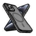 Apple iPhone 15 Pro Max Uyumlu Kılıf M-safe Şarj Özellikli Renkli Kenar Airbag Şeritli Zore Lamer Kapak