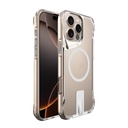 Apple iPhone 16 Pro Uyumlu Kılıf M-safe Şarj Özellikli Zore T-Max Standlı Kapak