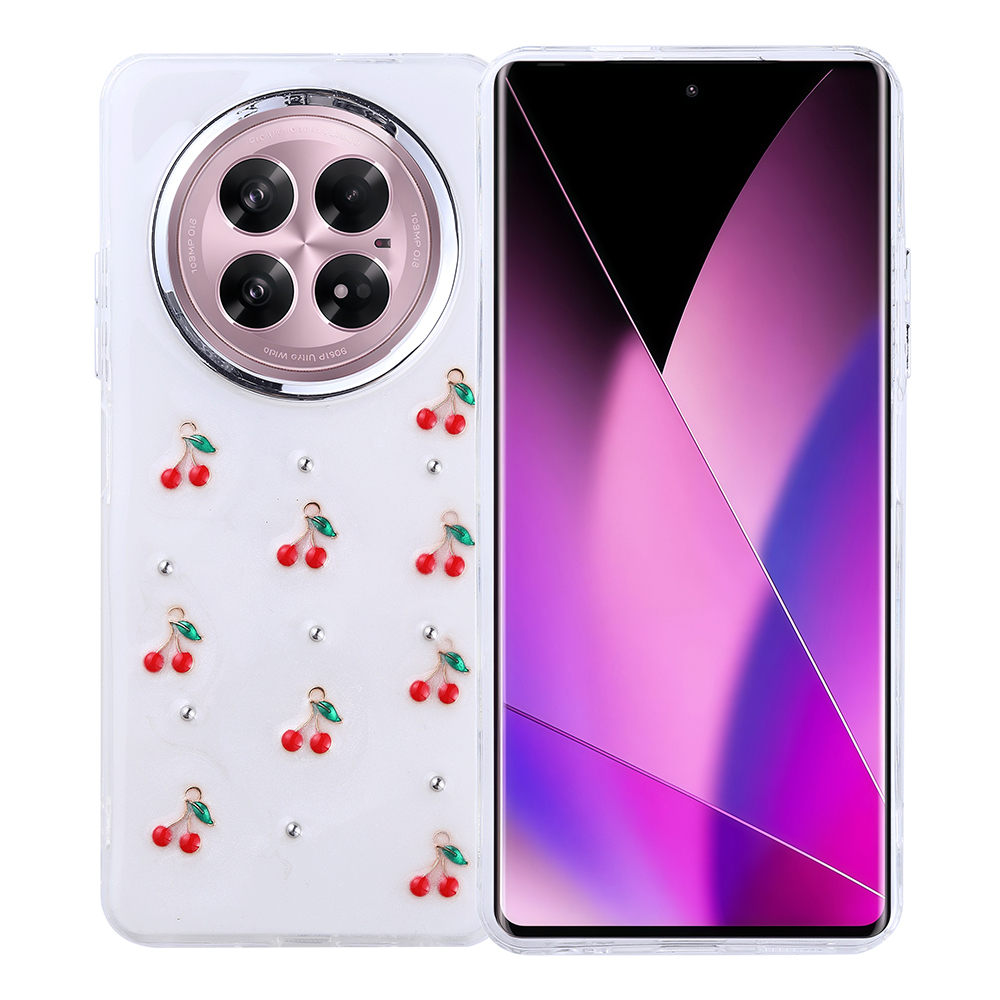 Infinix Zero 40 5G Uyumlu Kılıf Airbag Tasarımlı Simli Şeffaf Zore Kutup Kapak