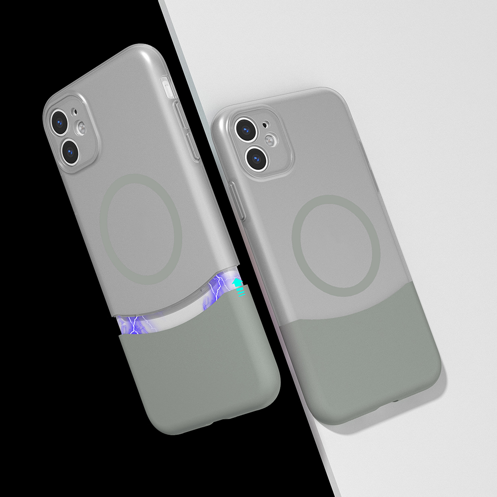 Apple iPhone 11 Uyumlu Kılıf M-Safe Şarj Özellikli Mıknatıslı Zore Duble Kapak