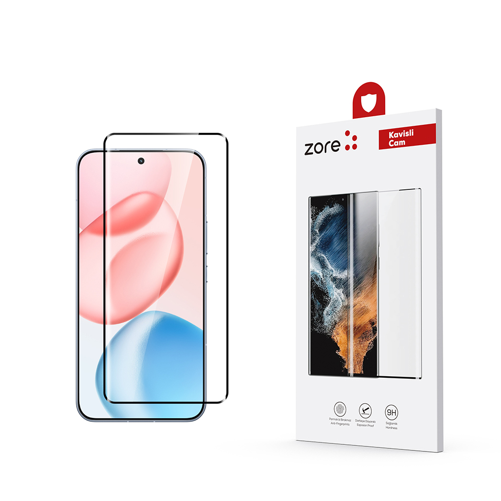 Honor 400 Uyumlu Pro Zore Full Yapışkanlı Cam Ekran Koruyucu
