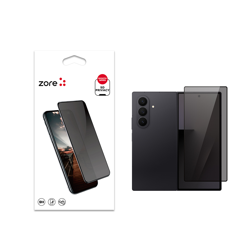 Samsung Galaxy Z Fold 7 Uyumlu Zore New 5D Privacy Temperli Ekran Koruyucu