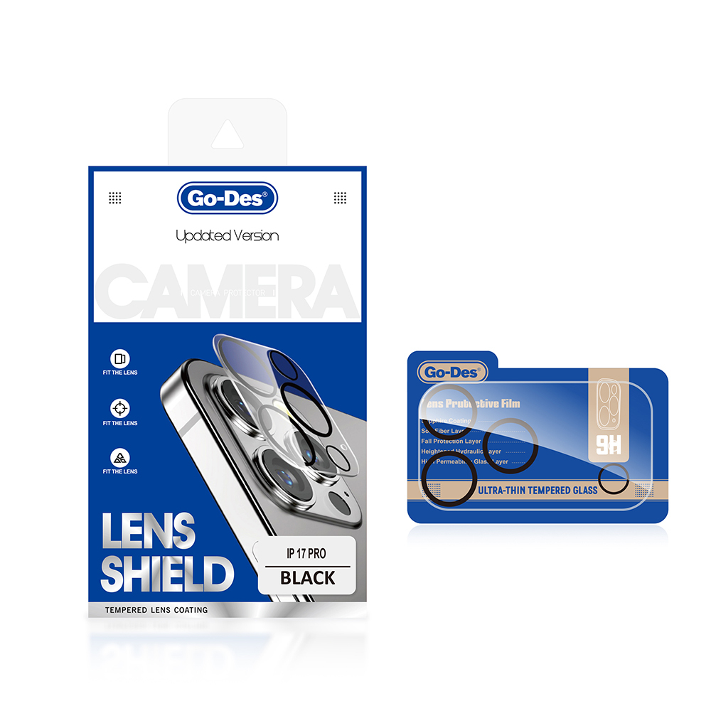 Apple iPhone 17 Pro Uyumlu Go Des Lens Shield CL-14 Kamera Lens Koruyucu