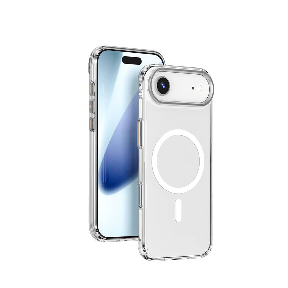 Apple iPhone 17 Air Uyumlu Kılıf M-safe Şarj Özellikli Wiwu YXK-208 Invisible Ultra Sert PC Kapak