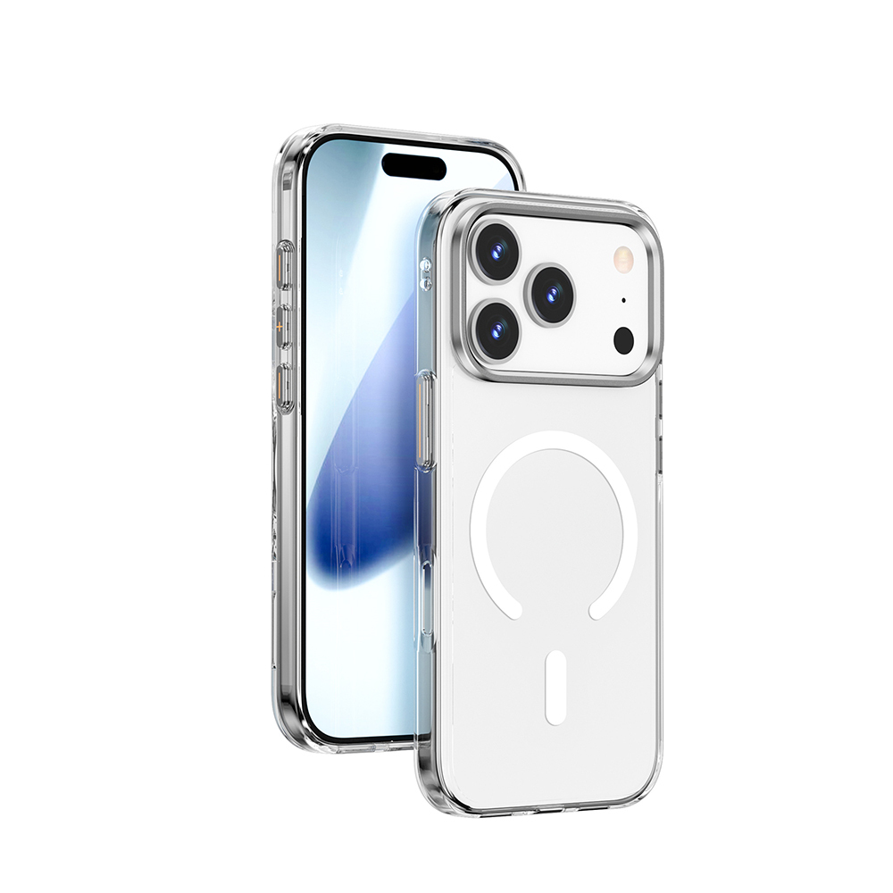 Apple iPhone 17 Pro Max Uyumlu Kılıf M-safe Şarj Özellikli Wiwu YXK-208 Invisible Ultra Sert PC Kapak