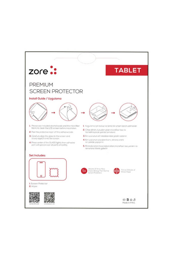 Apple iPad 9.7 2017 (5.Nesil) Uyumlu Zore Tablet Blue Nano Ekran Koruyucu