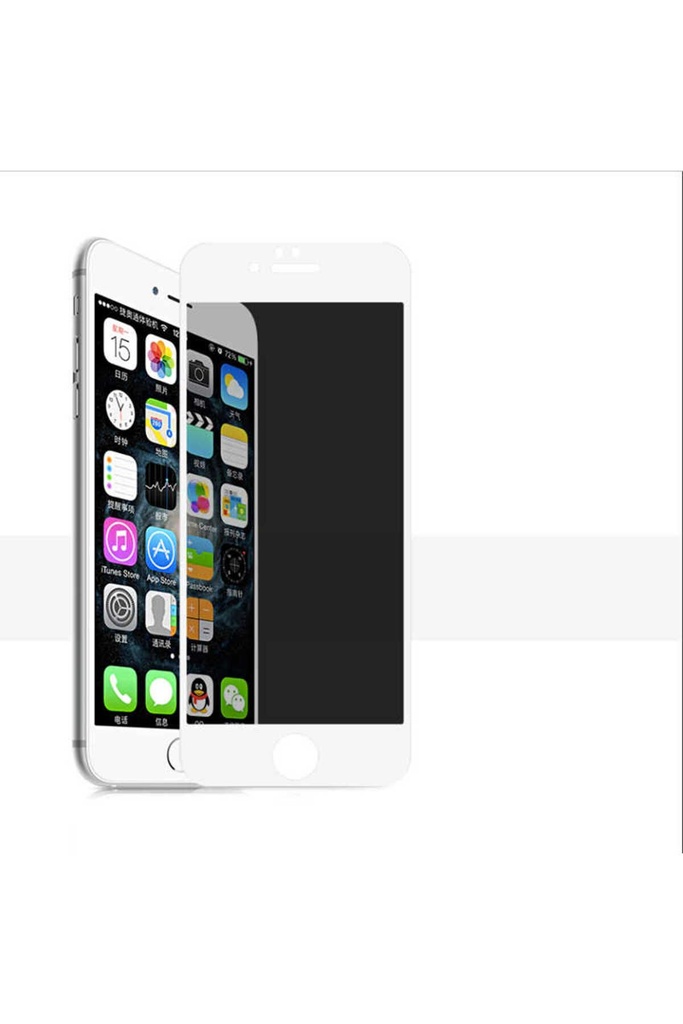 Apple iPhone 7 Uyumlu Zore Kor Privacy Cam Ekran Koruyucu