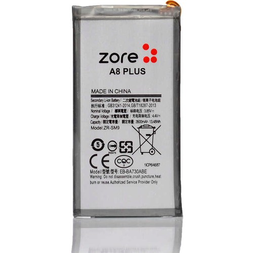 Samsung Galaxy A8 Plus 2018 Uyumlu Zore Tam Orjinal Batarya