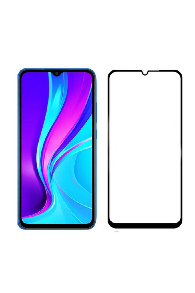 Xiaomi Redmi 9C Uyumlu Zore Kenarları Kırılmaya Dayanıklı Cam Ekran Koruyucu