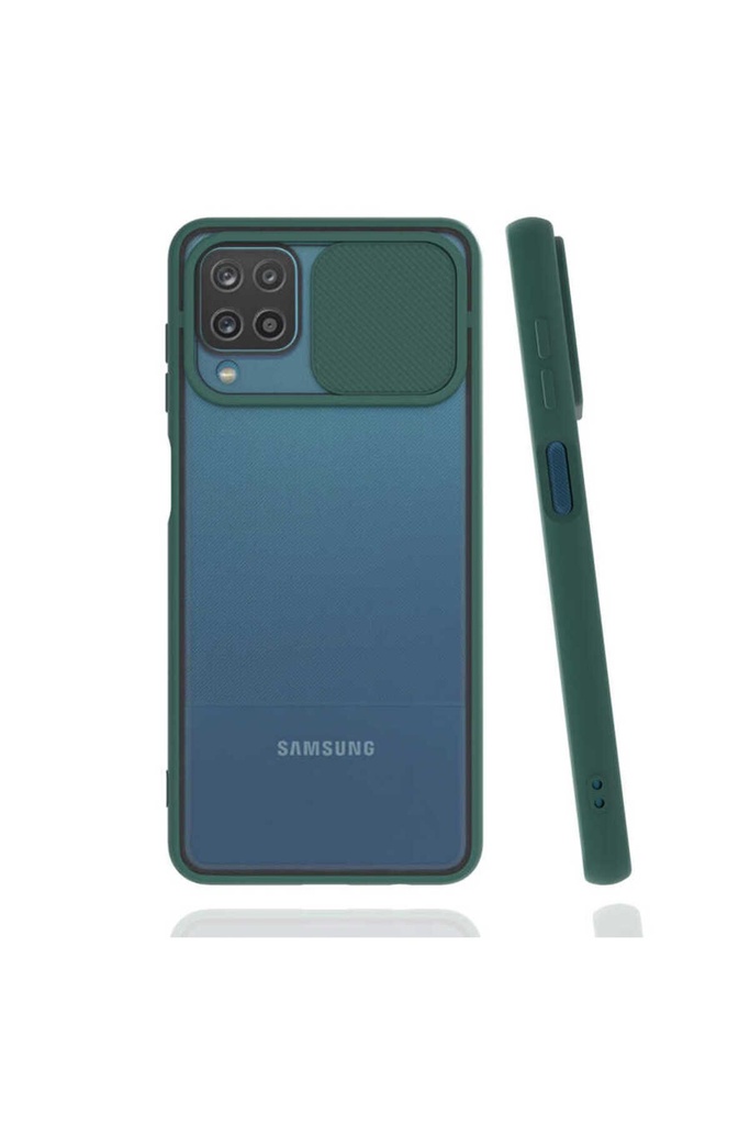 Samsung Galaxy A12 Uyumlu Kılıf Zore Lensi Kapak