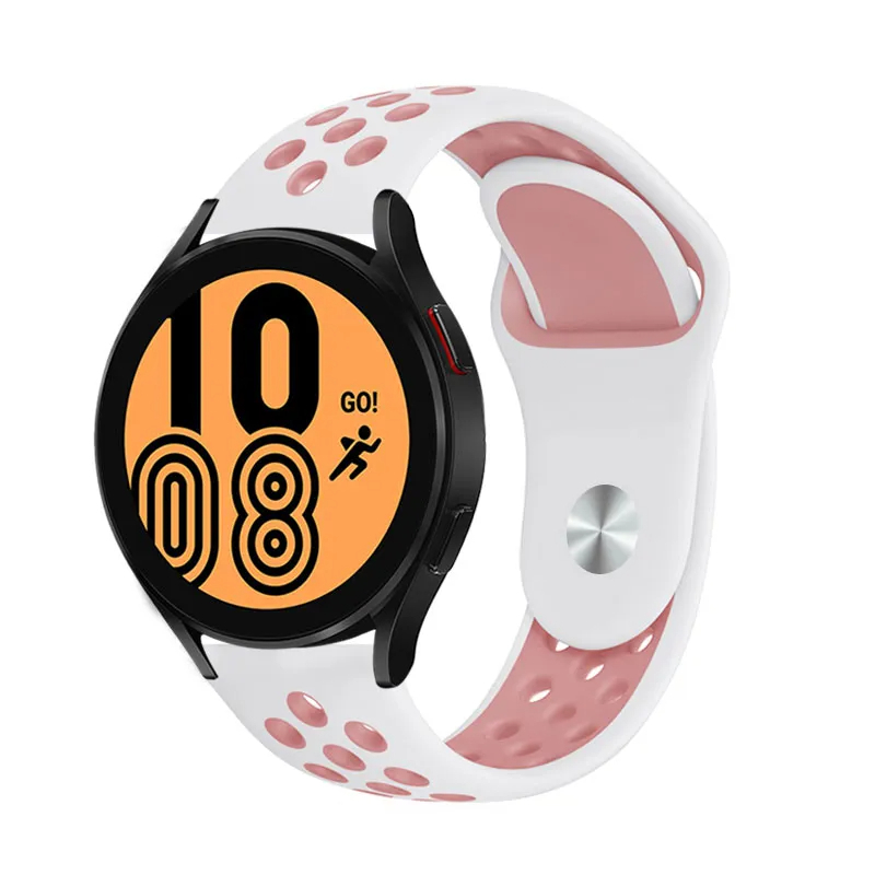 Huawei Honor Magic 2 46Mm 22mm Uyumlu Kordon Silikon Esnek Yumuşak Delikli Spor KRD-02 Kayış