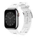 Apple Watch 7 41mm Uyumlu Kordon Silikon Yumuşak Esnek Metal Klipsli KRD-92 Kayış