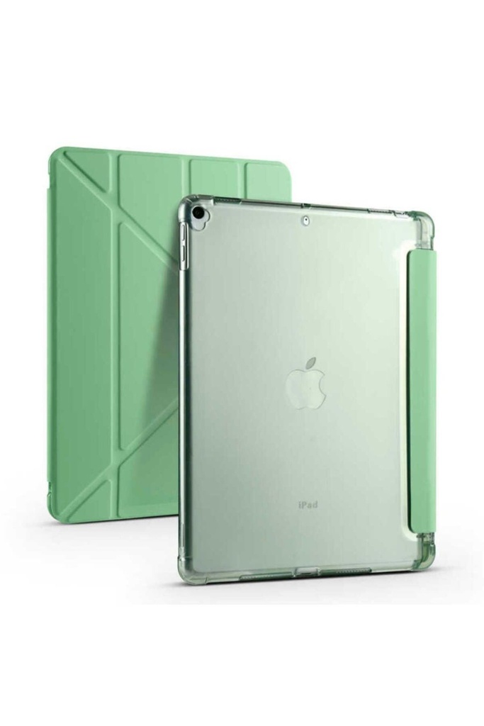 Apple iPad 10.2 (8.Nesil) Uyumlu Kılıf Zore Tri Folding Kalem Bölmeli Standlı Kılıf