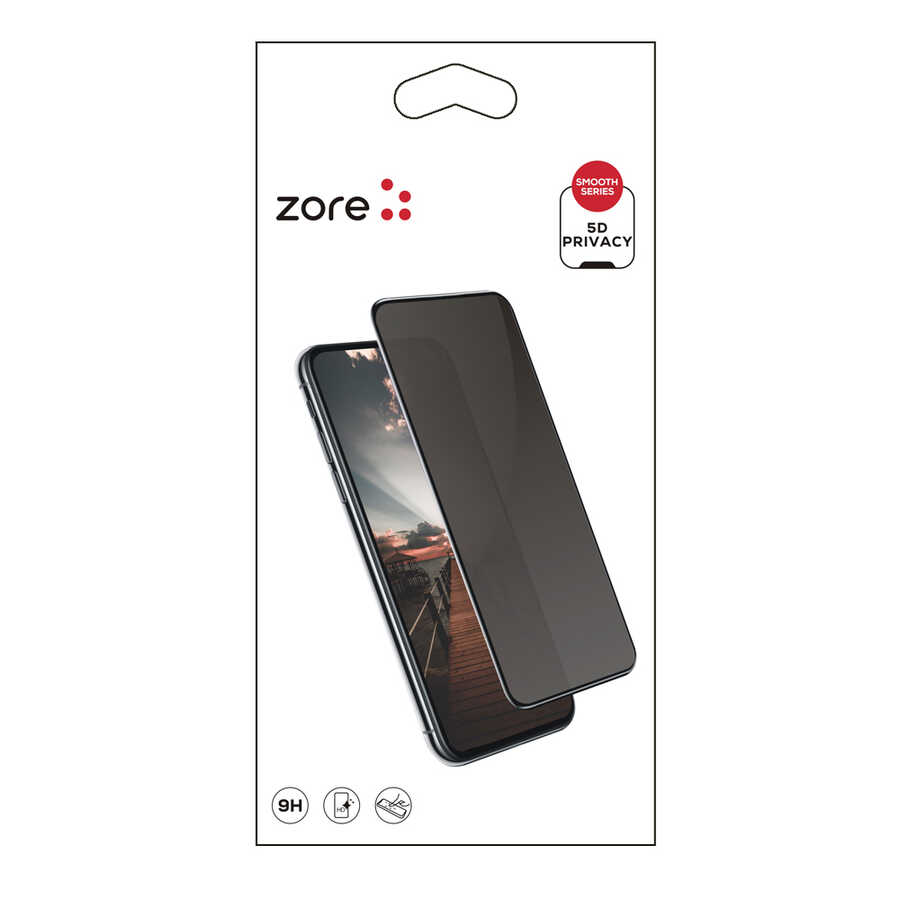 Xiaomi Redmi Note 10S Uyumlu Zore New 5D Privacy Temperli Ekran Koruyucu