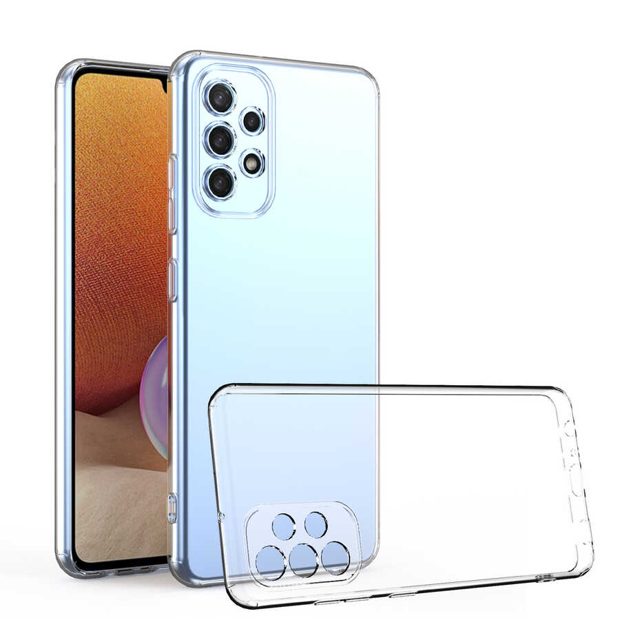 Samsung Galaxy A72 Uyumlu Kılıf Zore Kamera Korumalı Süper Silikon Kapak