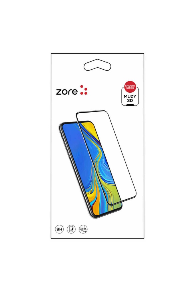 Oppo Reno 2Z Uyumlu Zore 3D Muzy Temperli Cam Ekran Koruyucu