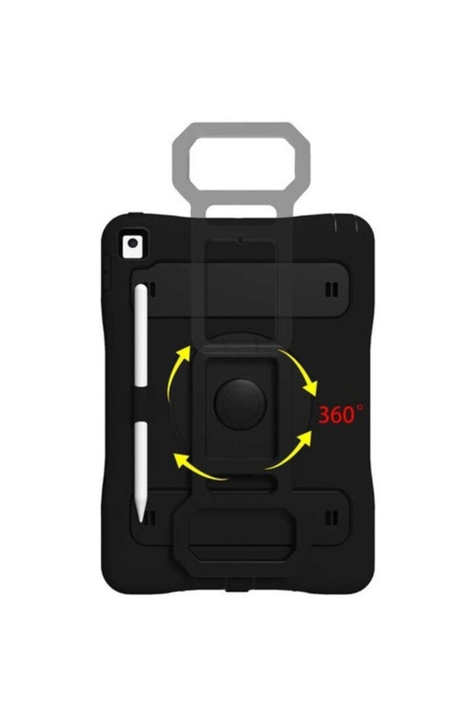 Apple iPad 10.2 (8.Nesil) Uyumlu Zore Yeni Nesil Kalem Bölmeli Defender Tablet Silikon