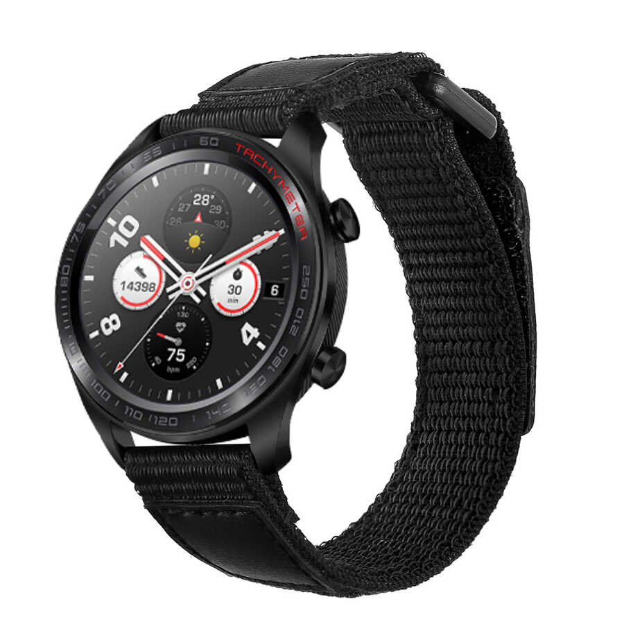 Huawei Watch GT 3 46mm Uyumlu Magic Nylon Kordon